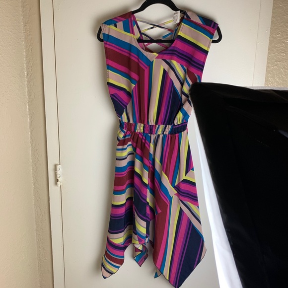 FIRE AND ICE AND NOTHING NICE! STRIPED FIRE DRESS - Picture 5 of 9